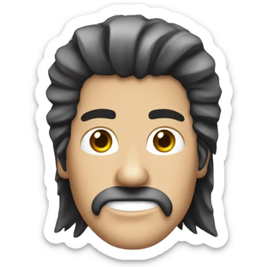 peluquero rockero con tez blanca sticker