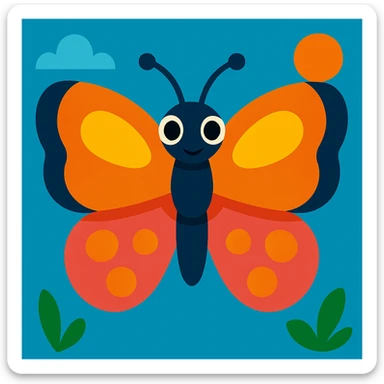 Butterfly sticker