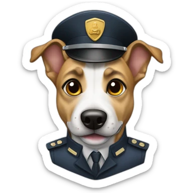 jackrasl terrier dog that works in the state security service sticker