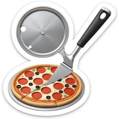 pizza cutter sticker