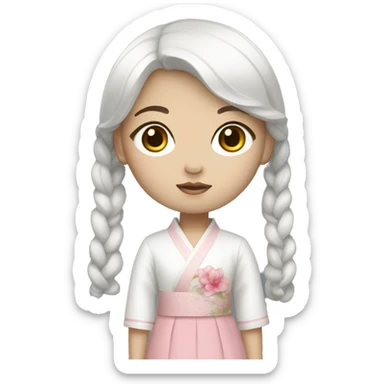 korean doll sticker