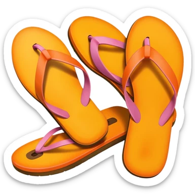 A mango flip-flop sticker