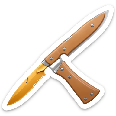 Buying  a knife sticker