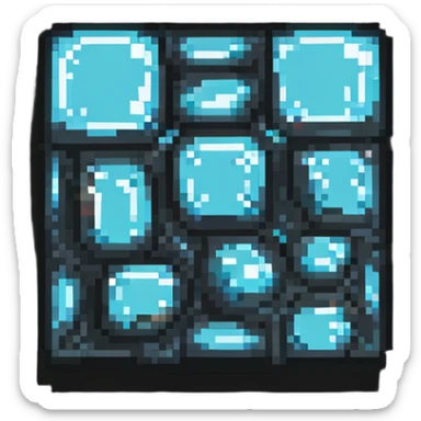 minecraft diamond ore block sticker