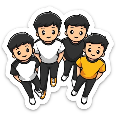 Mother’s Day boys  sticker