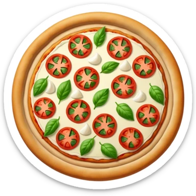 A pizza that embodies all the colors of France sticker