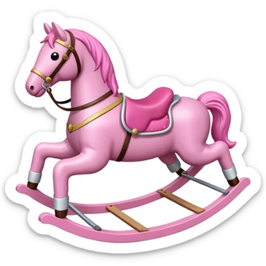 pink Rocking Horse sticker