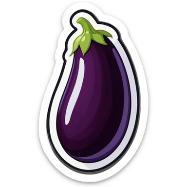 Egg plant mixed with milk sticker