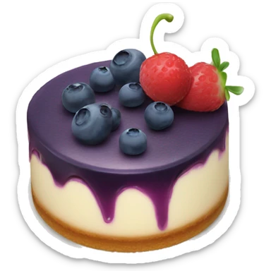 Cheesecake with blueberry  sticker
