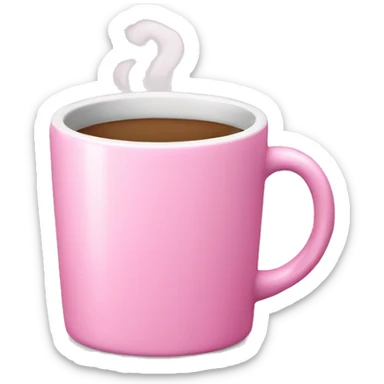 Pink Mug Winter sticker