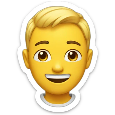 Smiling tears sticker