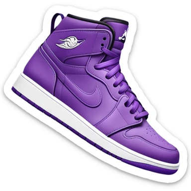 Nike Jordans purple sticker