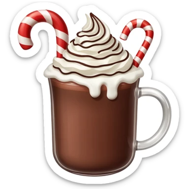 christmas cacao sticker