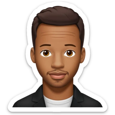 Marlon Wayans with dark brown hair sticker
