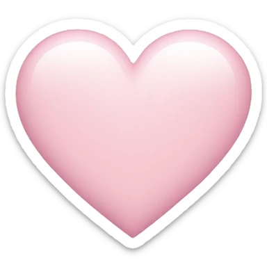 Light pink heart sticker