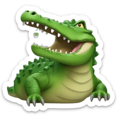 ChatGPT Alcoholic crocodile sticker