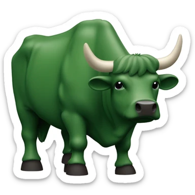 

Un toro (bull) que:
Sea una cara de toro vista de frente
Use caracteres ASCII simples
Incluya cuernos prominentes
Se pueda colorear en verde
Sea fácil de copiar y pegar
Mantenga su formato en diferentes plataformas sticker