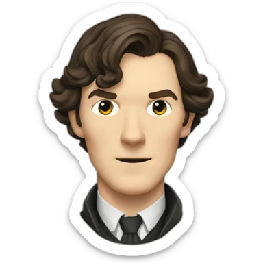 Sherlock Holmes benedict cumberbatch sticker