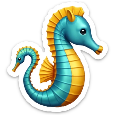 seahorse emoji sticker