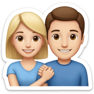 valentines day couple sticker