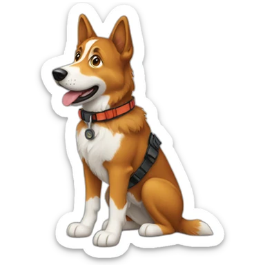 search and rescue dog sticker