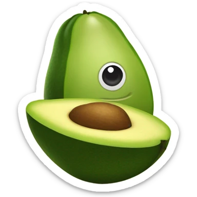 Un aguacate girasol sticker