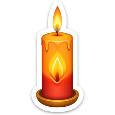 diwali candle sticker