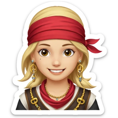 Une Princesse Pirates rebelles sticker