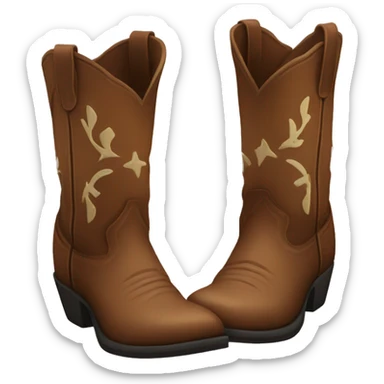 Cowboy boots sticker