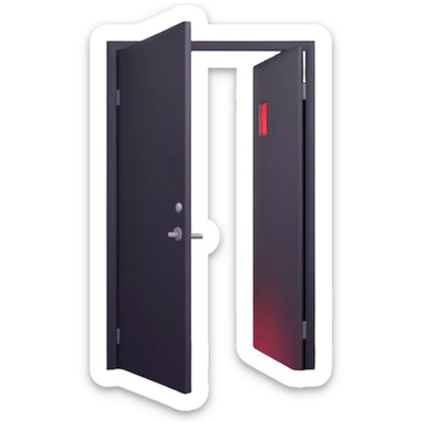 door being unlocked, door open with blinding light, dramatic effect sticker