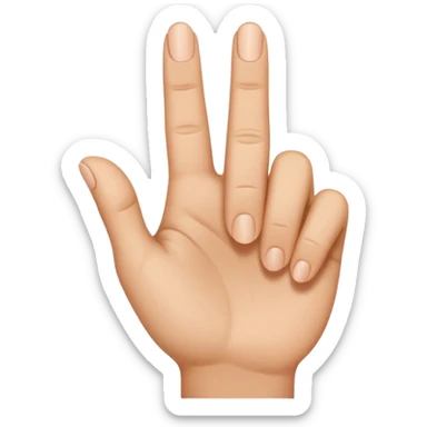 dedo señalando abajo sticker