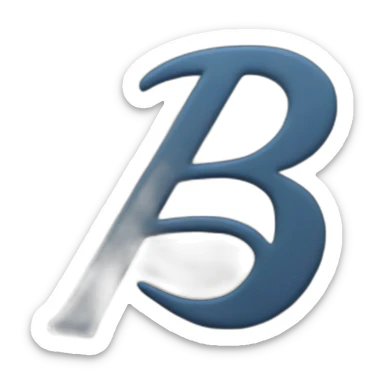 Letter B sticker