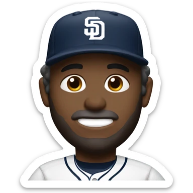 White San Diego Padres  sticker