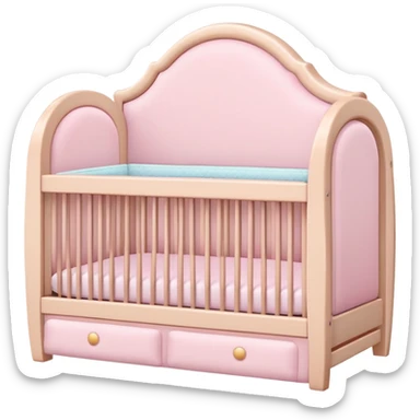Cute light pink crib sticker