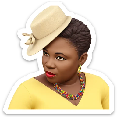 dark beauty in vibrant colors sticker