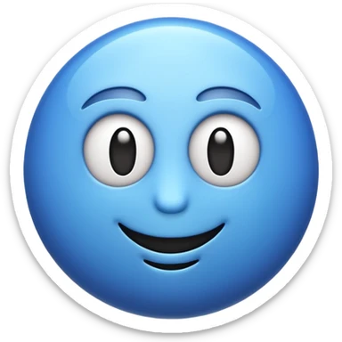 iOS-style 3D emoji: three curved lines radiating outward sticker