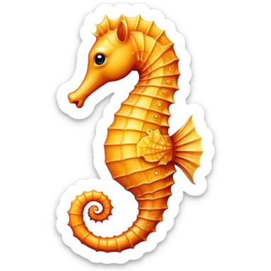 Sea horse sticker