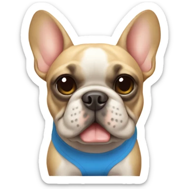French bulldog in board shorts sticker