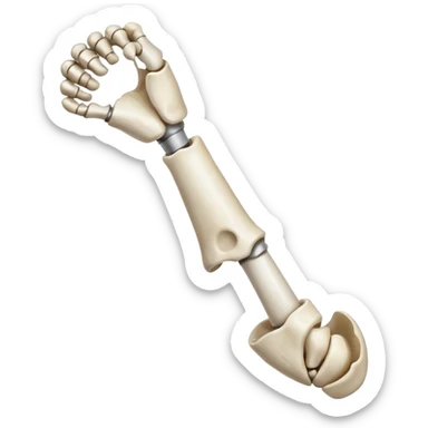 singular arm bone sticker