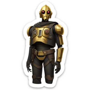 bounty hunter c3Po Satan’s backpack and saddlebags full body sticker