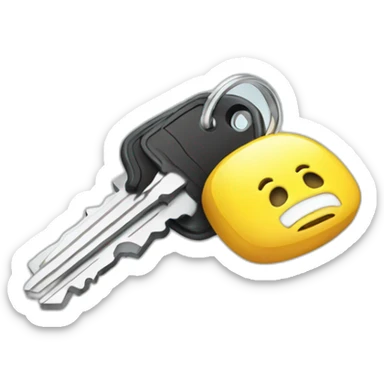 Car keys sticker