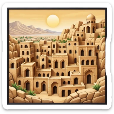ancient persian city, no frame sticker
