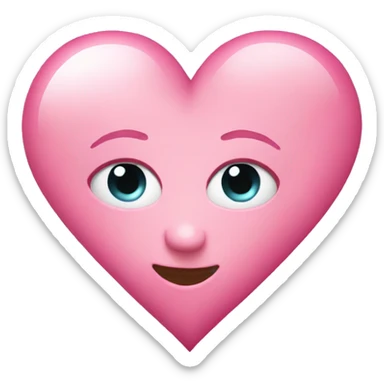 Heart pink sticker