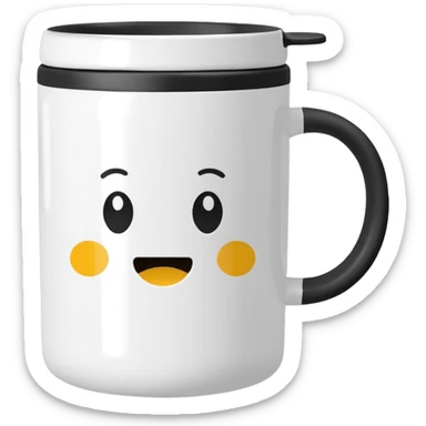 aesthetic takeaway mug sticker