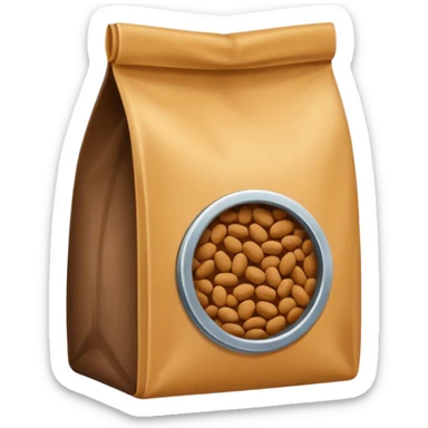 Pet food bag, kibble or pellets sticker