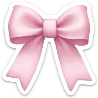 light pink bow sticker