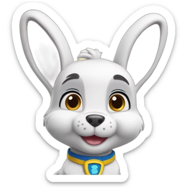 paw patrol  bunny sticker