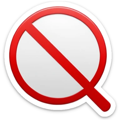 no entry sign with red circle and line sticker