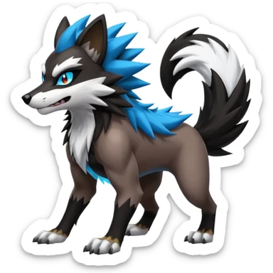 Obstagoon-Luxray-Lycanroc-fusion sticker