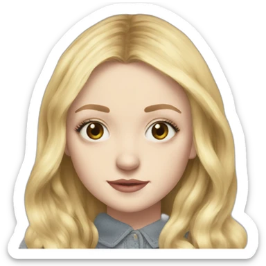 clild dakota fanning sticker